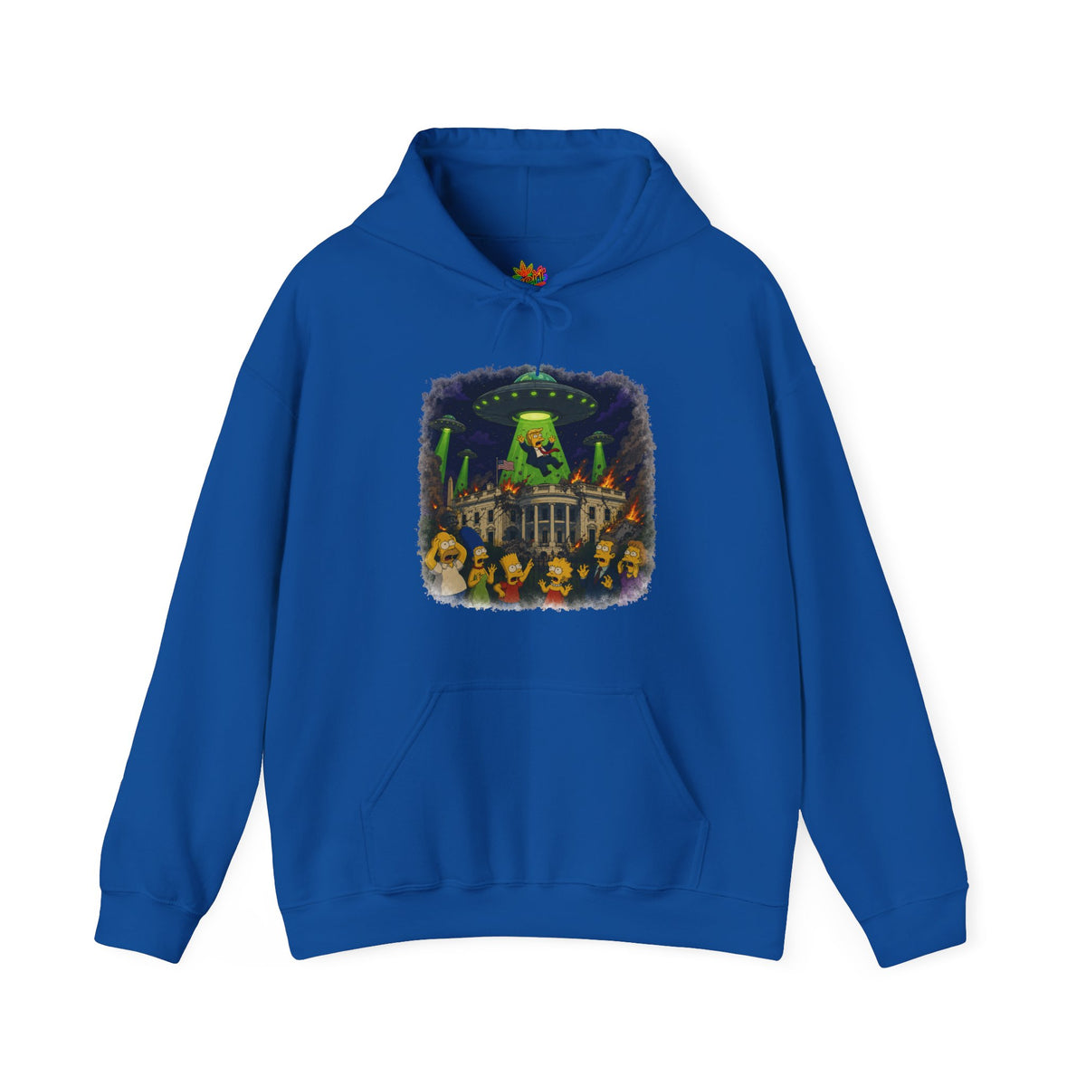 Vert Donald Trump Abduction Vintage Style Unisex Graphic Hoodie
