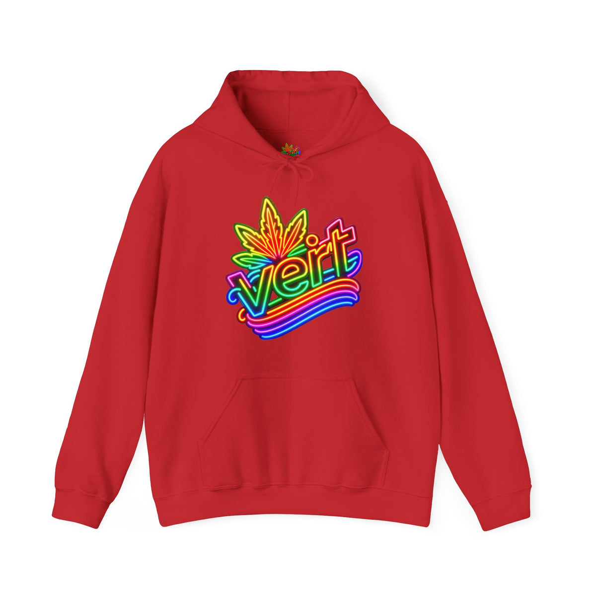 Vert Neon Logo Vintage Style Unisex Graphic Hoodie