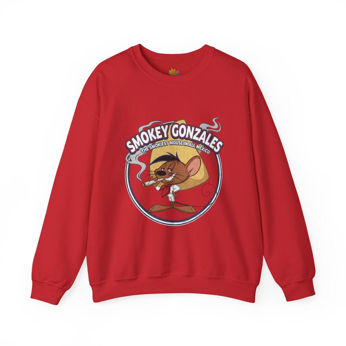 Vert Speedy Gonzales Smoker Vintage Style Unisex Graphic Crewneck Sweatshirt