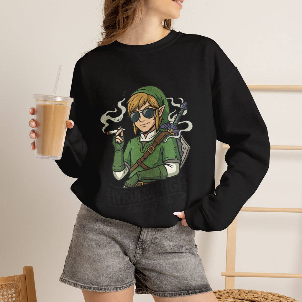 Vert Link Smoker Vintage Style Unisex Graphic Crewneck Sweatshirt