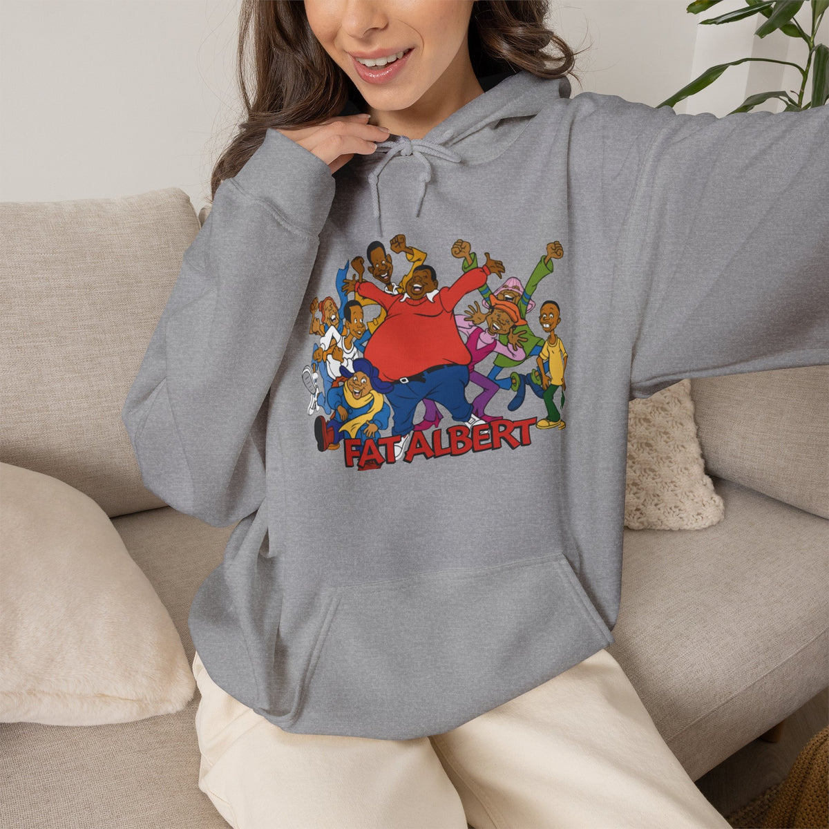Vert Fat Albert Vinatge Style Unisex Graphic Hoodie