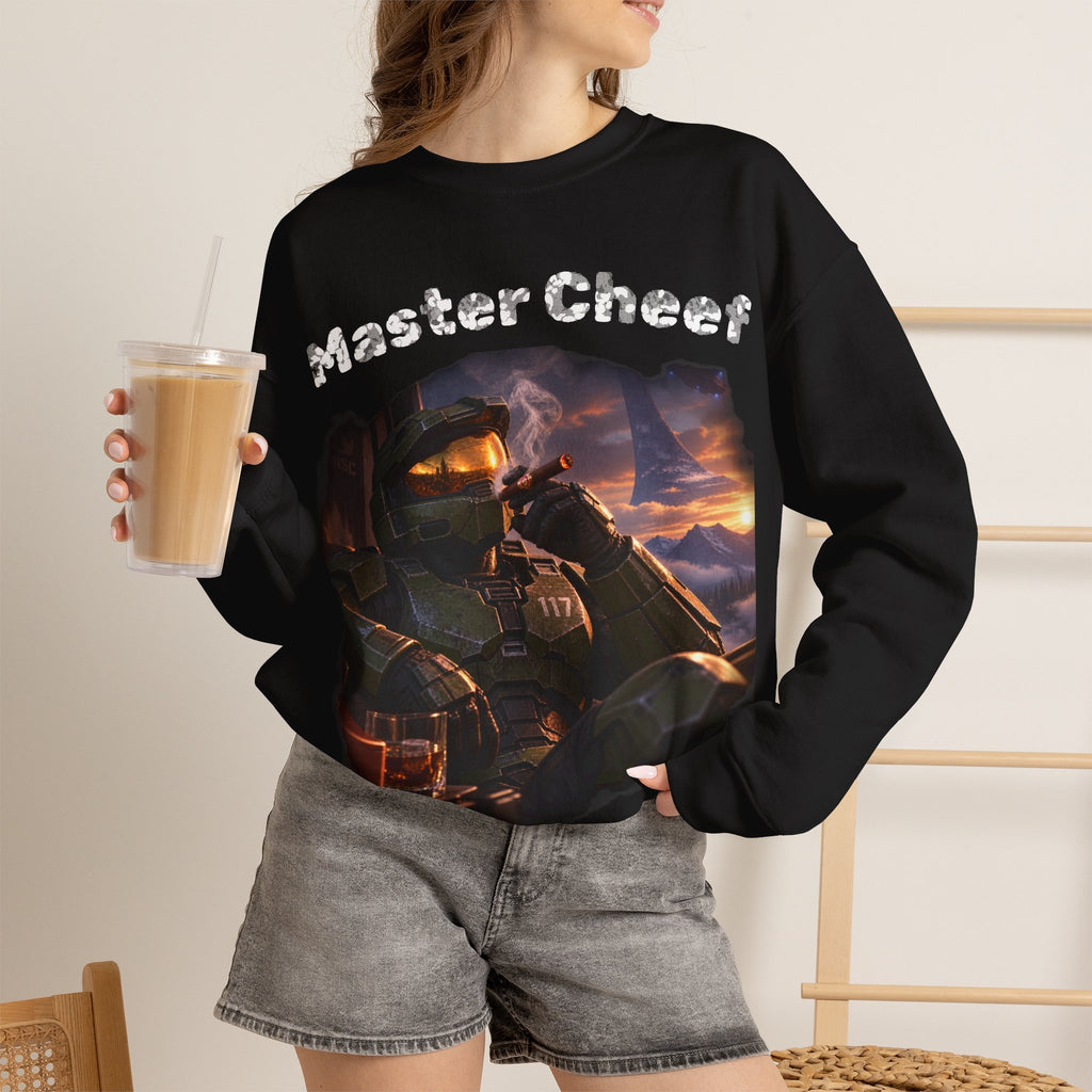 Vert Master Cheef Vintage Style Unisex Graphic Crewneck Sweatshirt