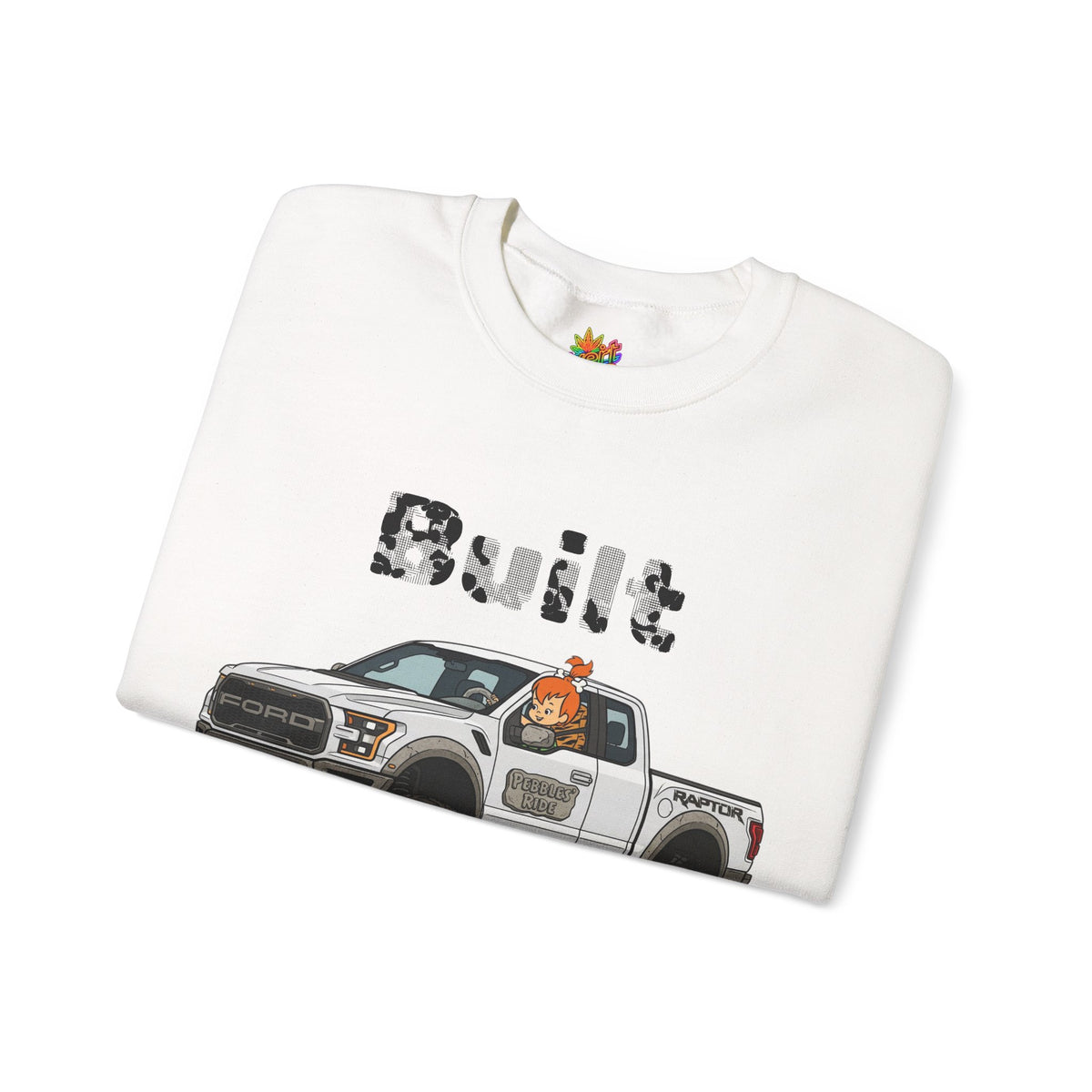 Vert Pebbles F-150 Vintage Style Graphic Crewneck Sweatshirt