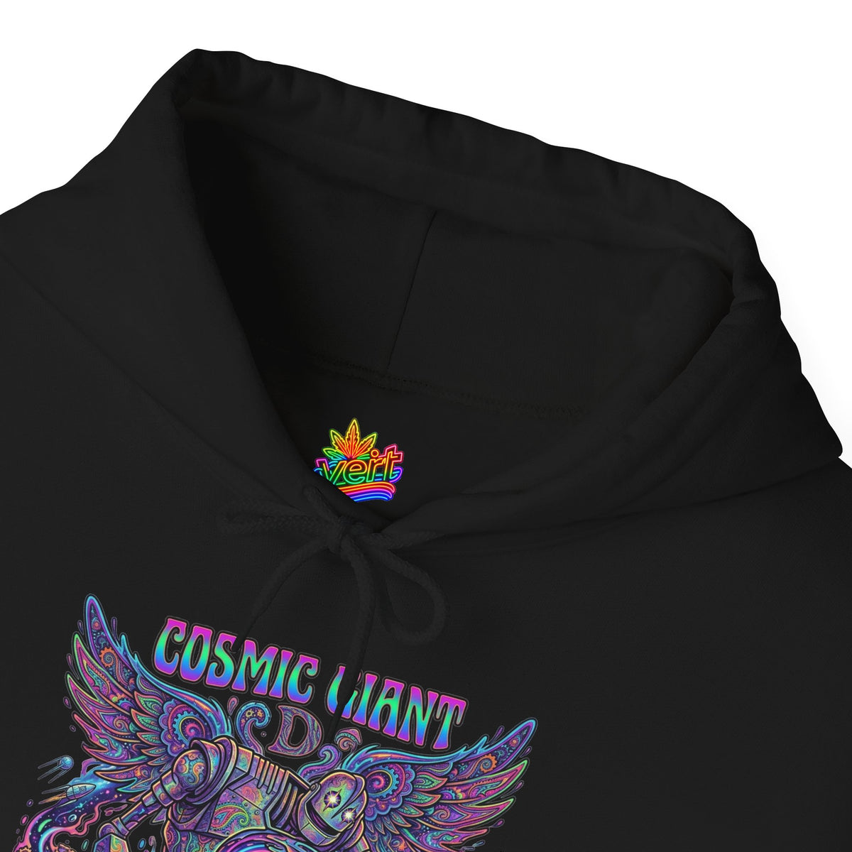 Vert Iron Giant Psychedelic Vintage Style Unisex Graphic Hoodie