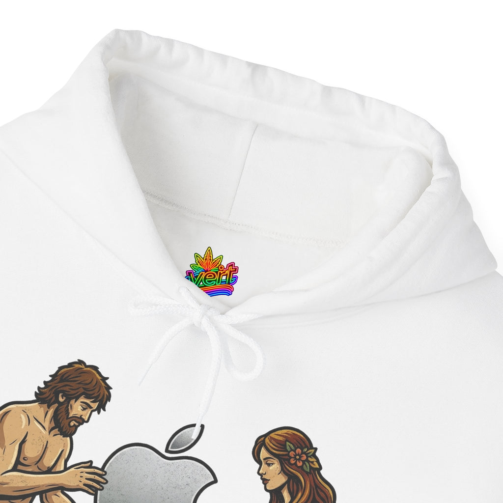 Vert Apple Adam & Eve Vintage Style Unisex Graphic Hoodie
