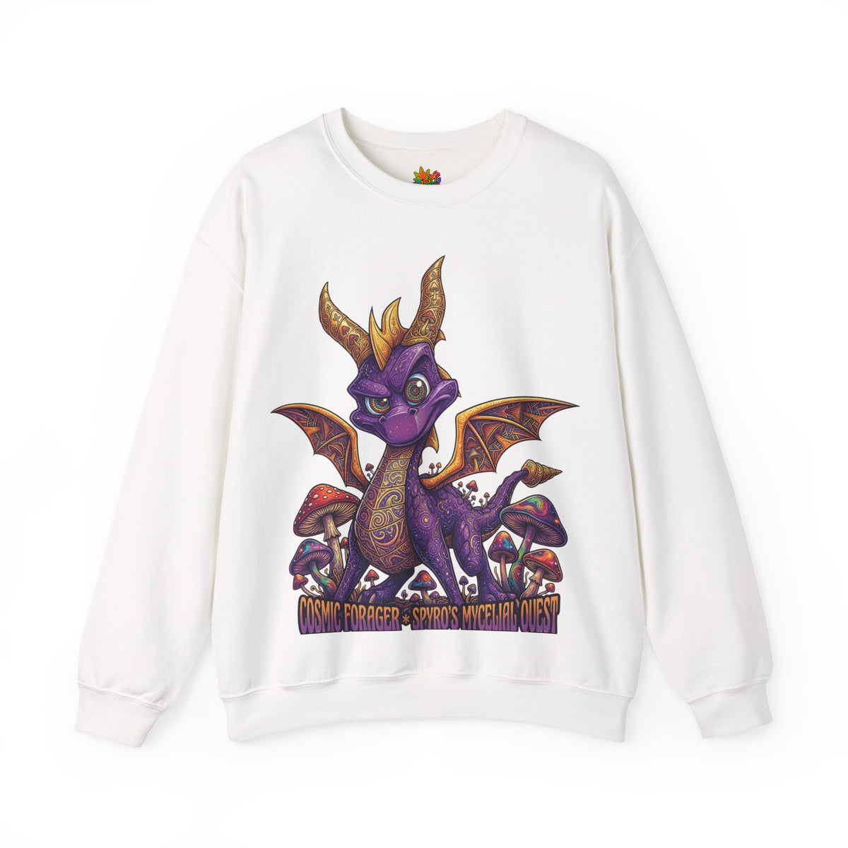 Vert Spyro Psychedelic Vintage Style Unisex Graphic Crewneck Sweatshirt
