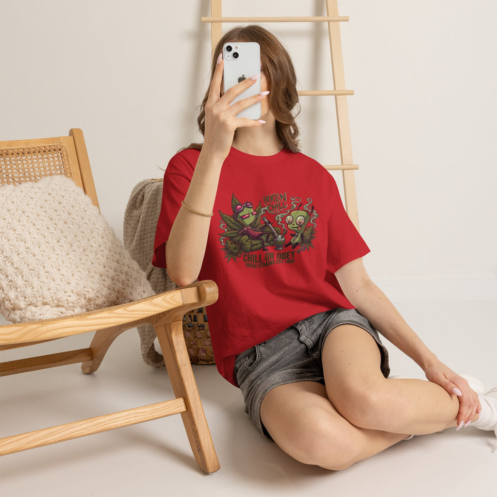 Vert Invader Zim Smoker Vintage Style Unisex Cotton Graphic T-Shirt