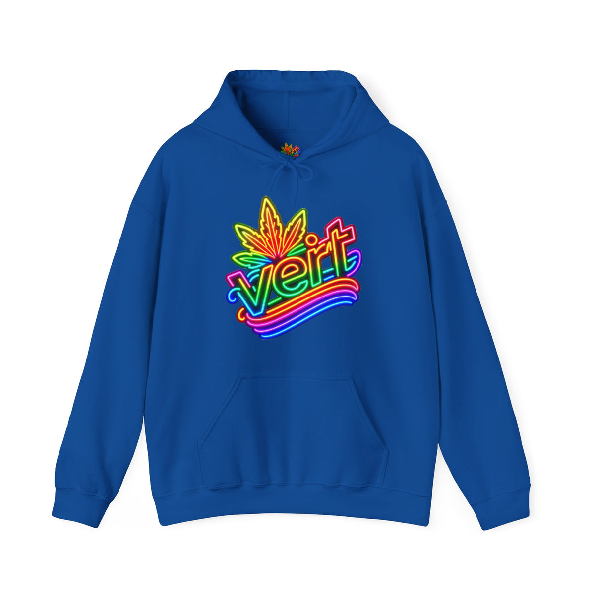 Vert Neon Logo Vintage Style Unisex Graphic Hoodie