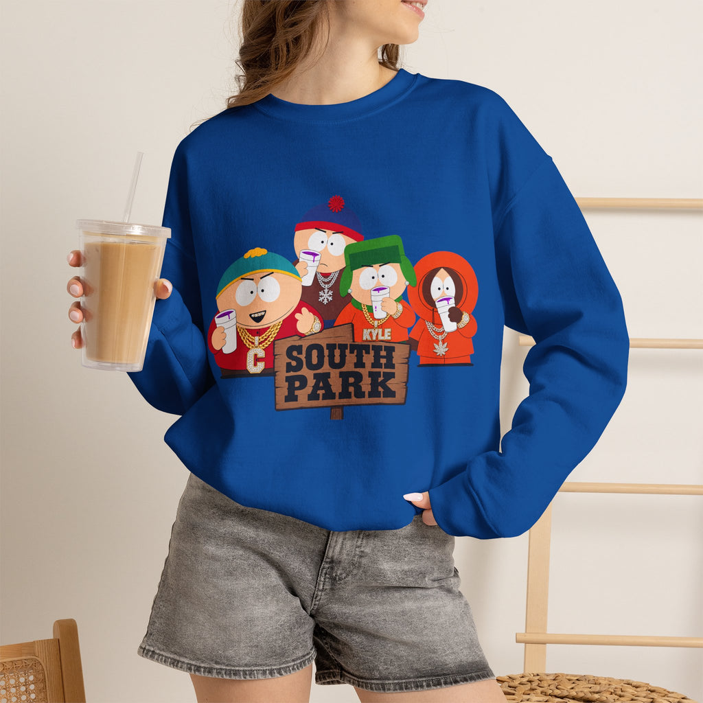 Vert South Park Double Cup Vintage Style Unisex Graphic Crewneck Sweatshirt