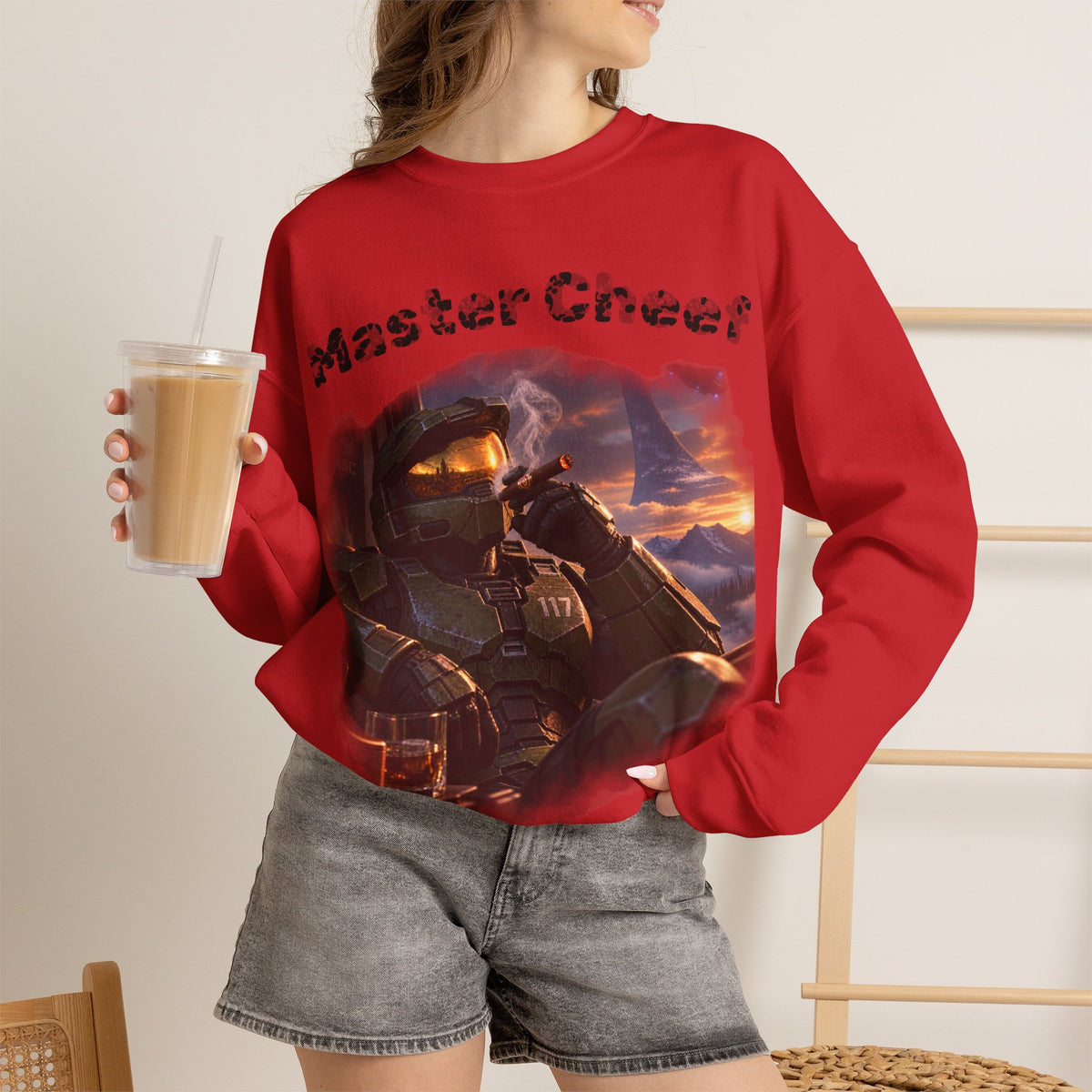 Vert Master Cheef Vintage Style Unisex Graphic Crewneck Sweatshirt