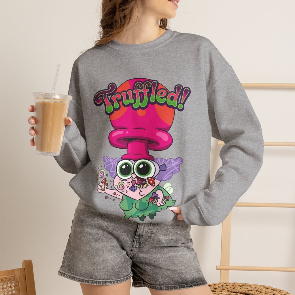 Vert Truffles Psychedelic Vintage Style Unisex Graphic Crewneck Sweatshirt