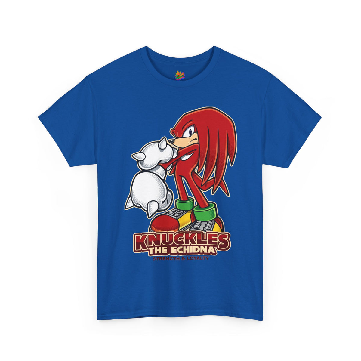 Vert Knuckles The Echidna Vintage Style Unisex Cotton Graphic T-Shirt