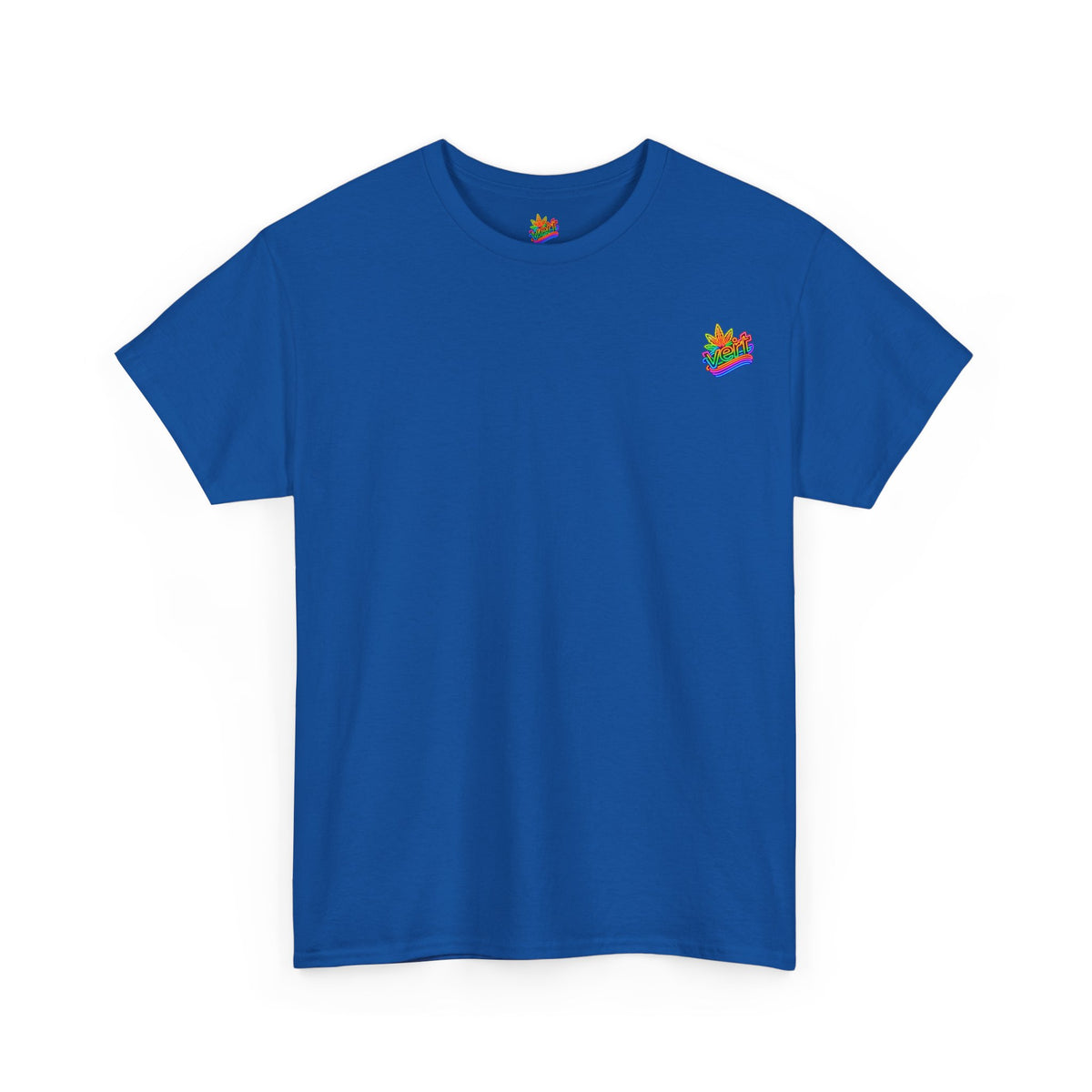 Vert Crested Neon Logo Vintage Style Unisex Cotton Graphic T-Shirt