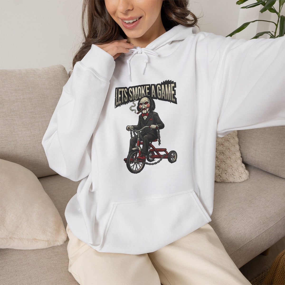 Vert Jigsaw Smoker Vintage Style Unisex Graphic Hoodie