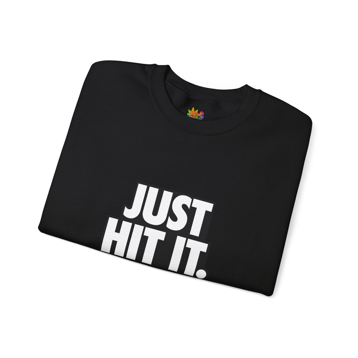 Vert Just Hit It Vintage Style Unisex Graphic Crewneck Sweatshirt
