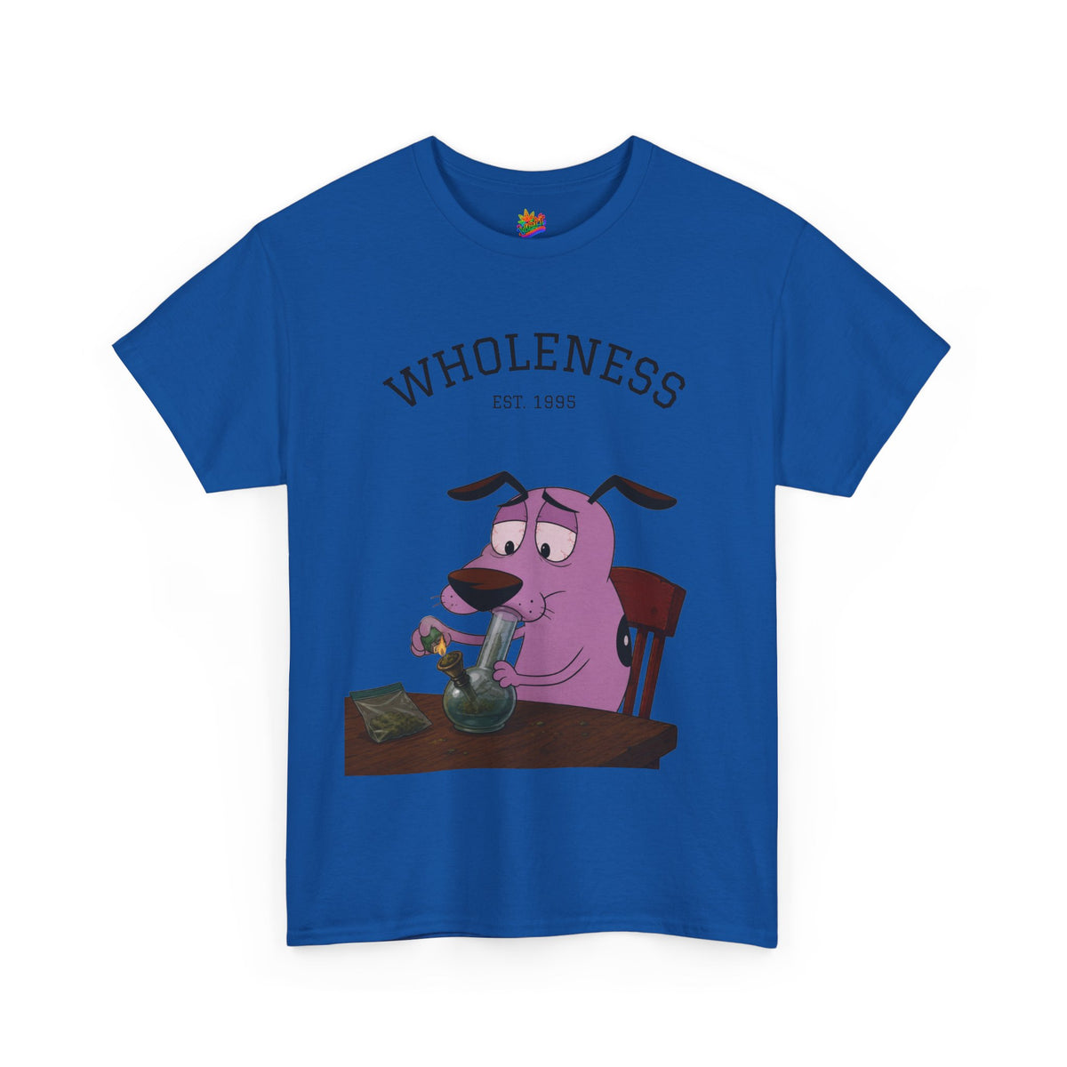 Vert Courage The Cowardly Dog Smoker Vintage Style Unisex Cotton Graphic T-Shirt