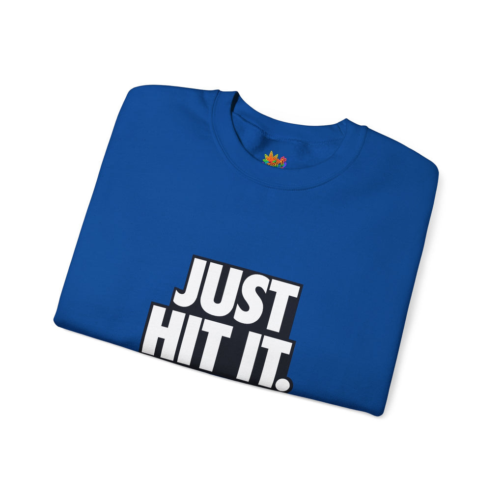 Vert Just Hit It Vintage Style Unisex Graphic Crewneck Sweatshirt