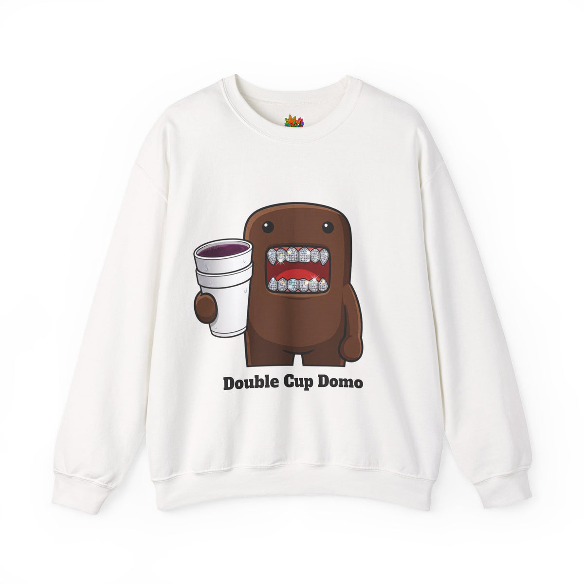 Vert Double Cup Domo Vintage Style Unisex Graphic Crewneck Sweatshirt