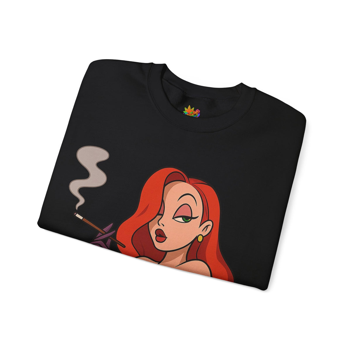 Vert Jessica Rabbit Vintage Style Unisex Graphic Crewneck Sweatshirt