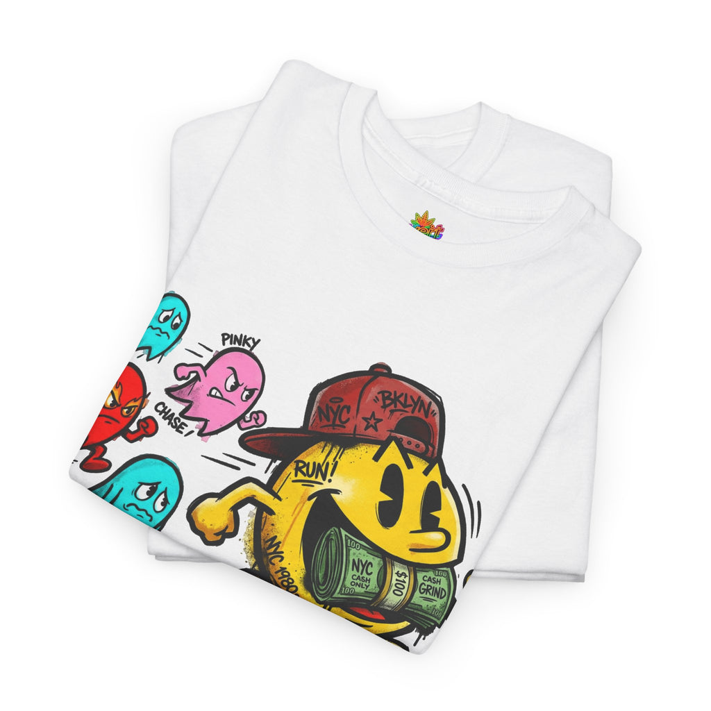 Vert NY Pac-Man Vintage Style Unisex Graphic Cotton T-Shirt