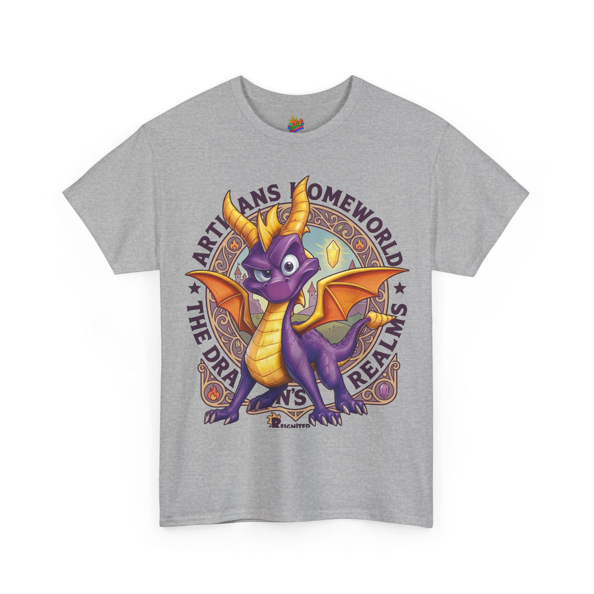 Vert Spyro Vintage Style Unisex Cotton Graphic T-Shirt