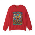 Vert Smurfs Psychedelic Vintage Style Unisex Graphic Crewneck Sweatshirt