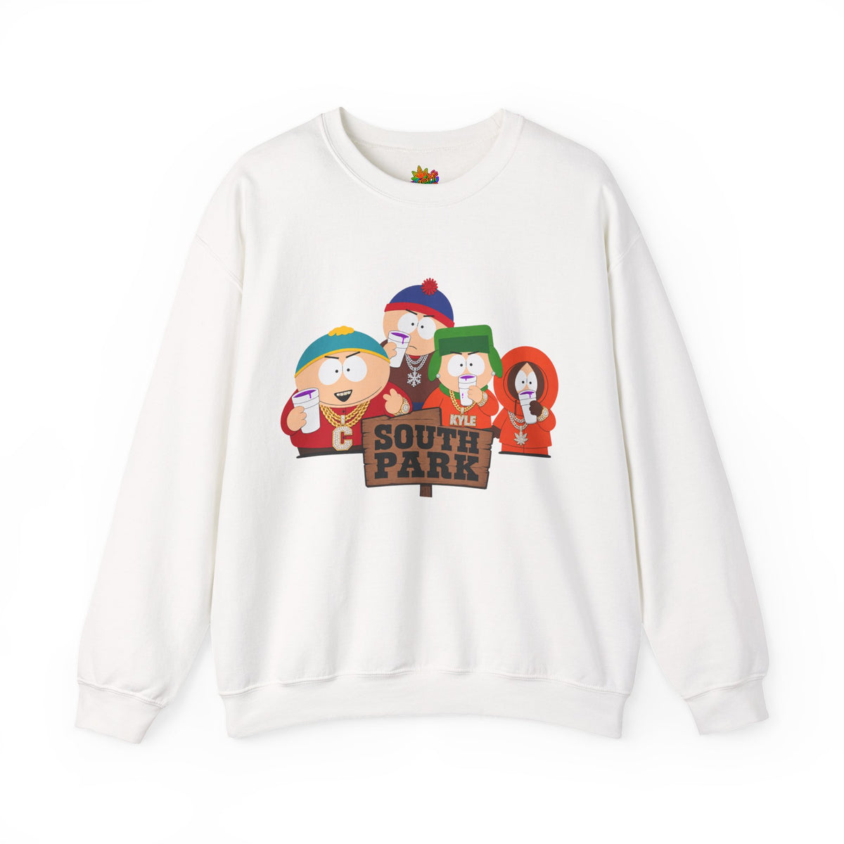 Vert South Park Double Cup Vintage Style Unisex Graphic Crewneck Sweatshirt