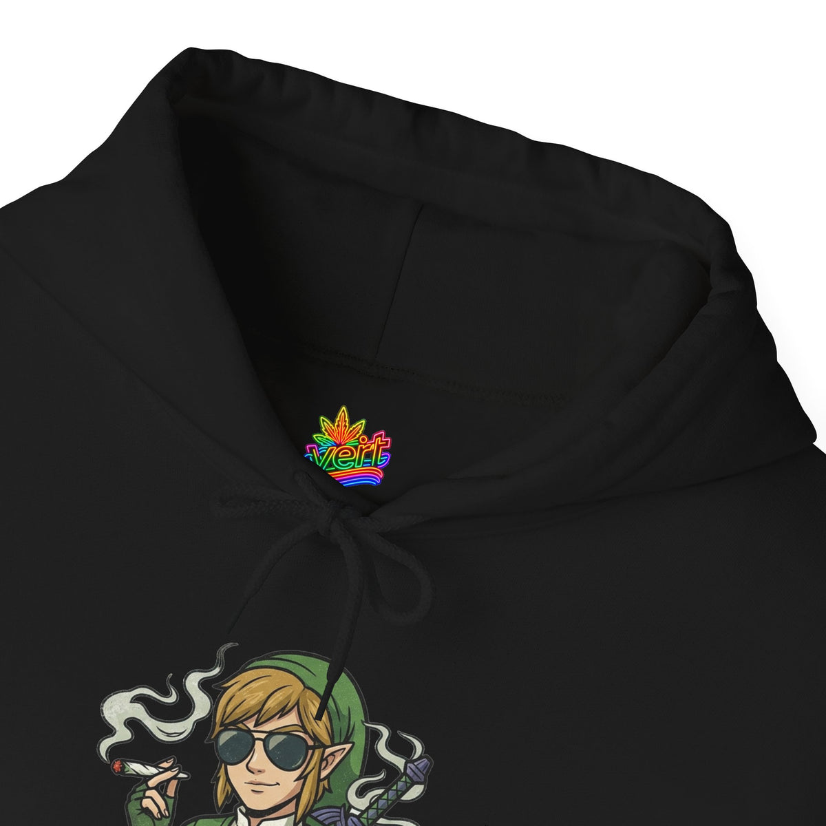 Vert Link Smoker Vintage Style Unisex Graphic Hoodie