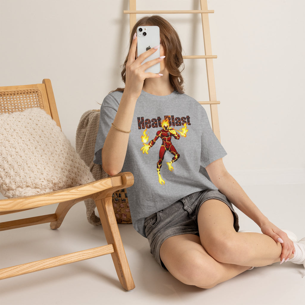 Vert Ben 10 Heat Blast Vintage Style Unisex Graphic Cotton T-Shirt