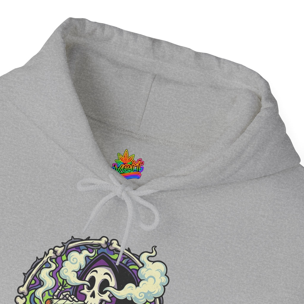 Vert Grim Smoker Vintage Style Unisex Graphic Hoodie