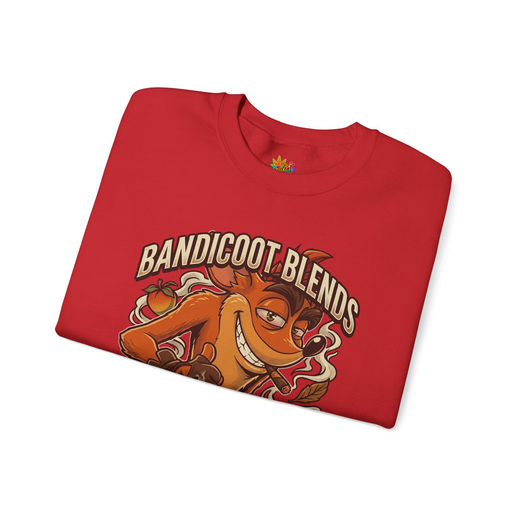 Vert Crash Bandicoot Smoker Vintage Style Unisex Graphic Crewneck Sweatshirt