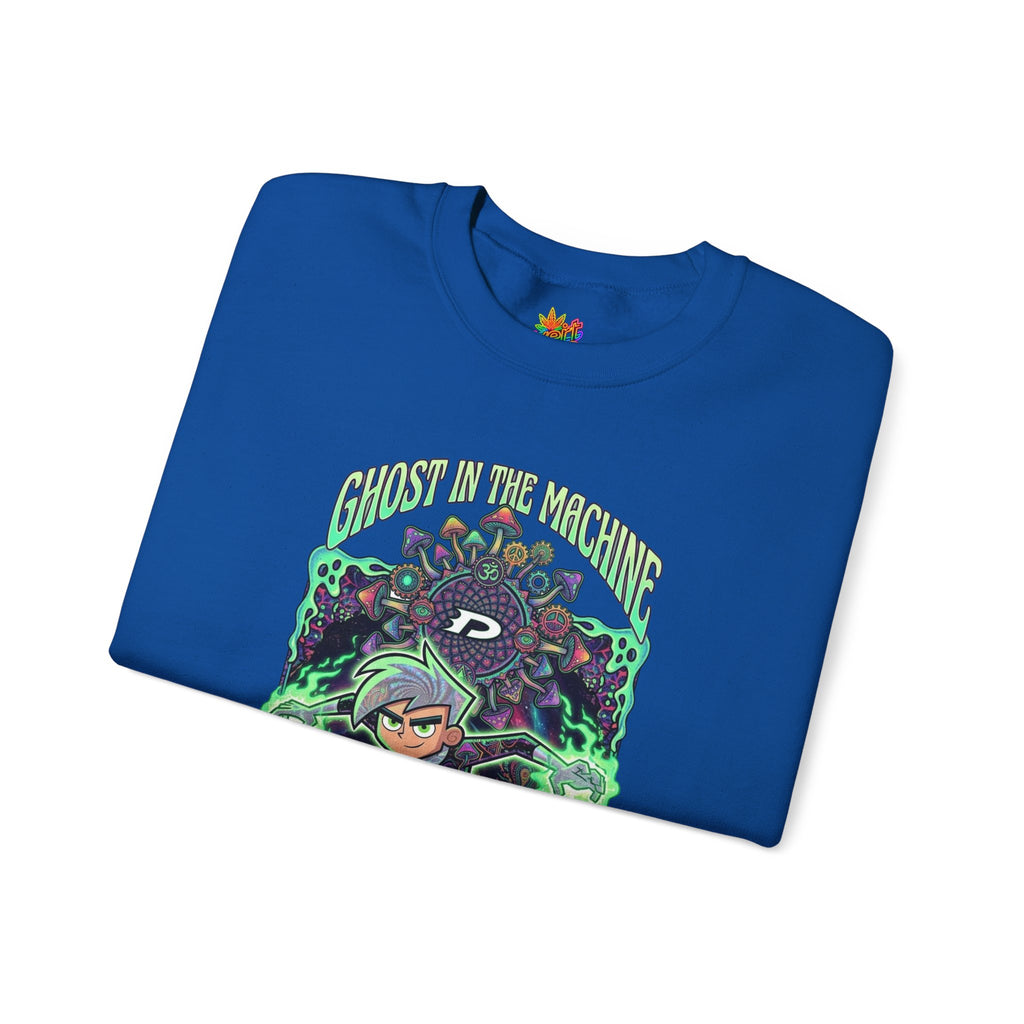 Vert Danny Phantom Psychedelic Vintage Style Unisex Graphic Crewneck Sweatshirt