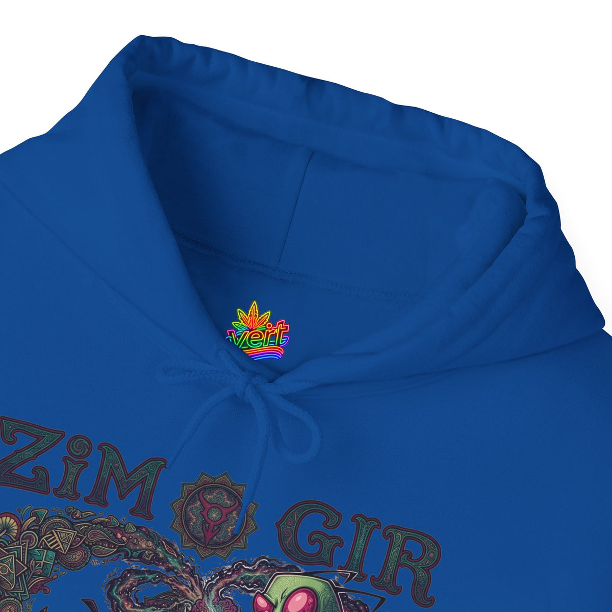 Vert Invader Zim Psychedelic Vintage Style Unisex Graphic Crewneck Sweatshirt
