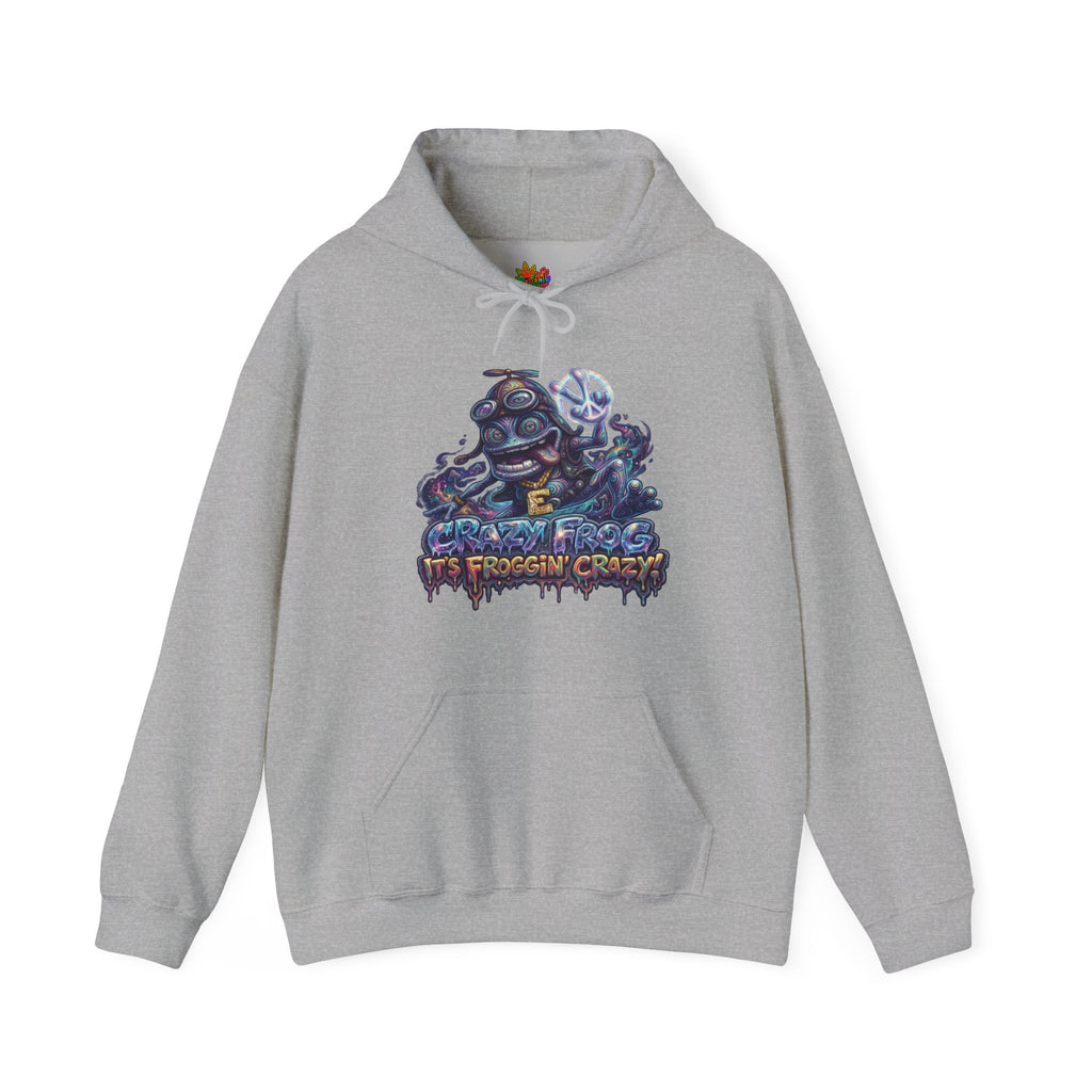 Vert Crazy Frog Psychedelic Vintage Style Unisex Graphic Hoodie