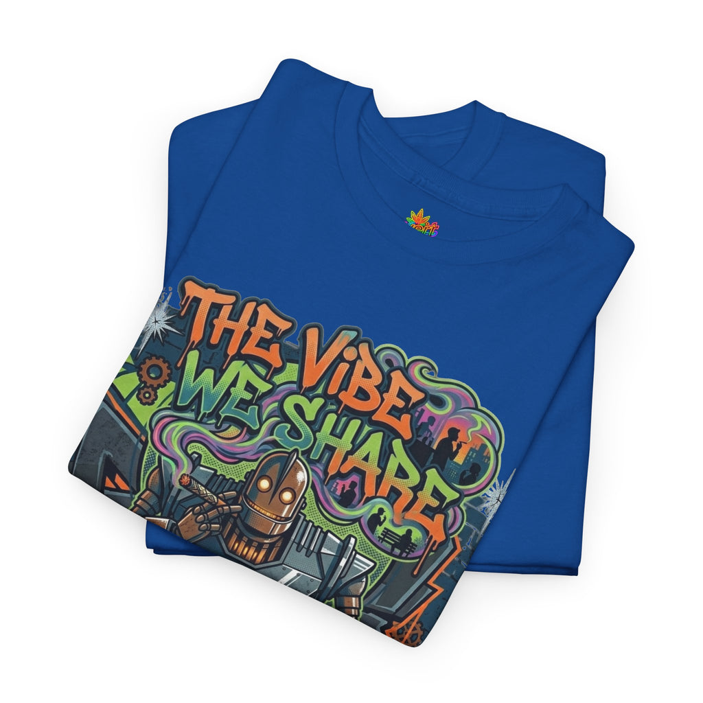 Vert Iron Giant Smoker Vintage Style Unisex Cotton Graphic T-Shirt