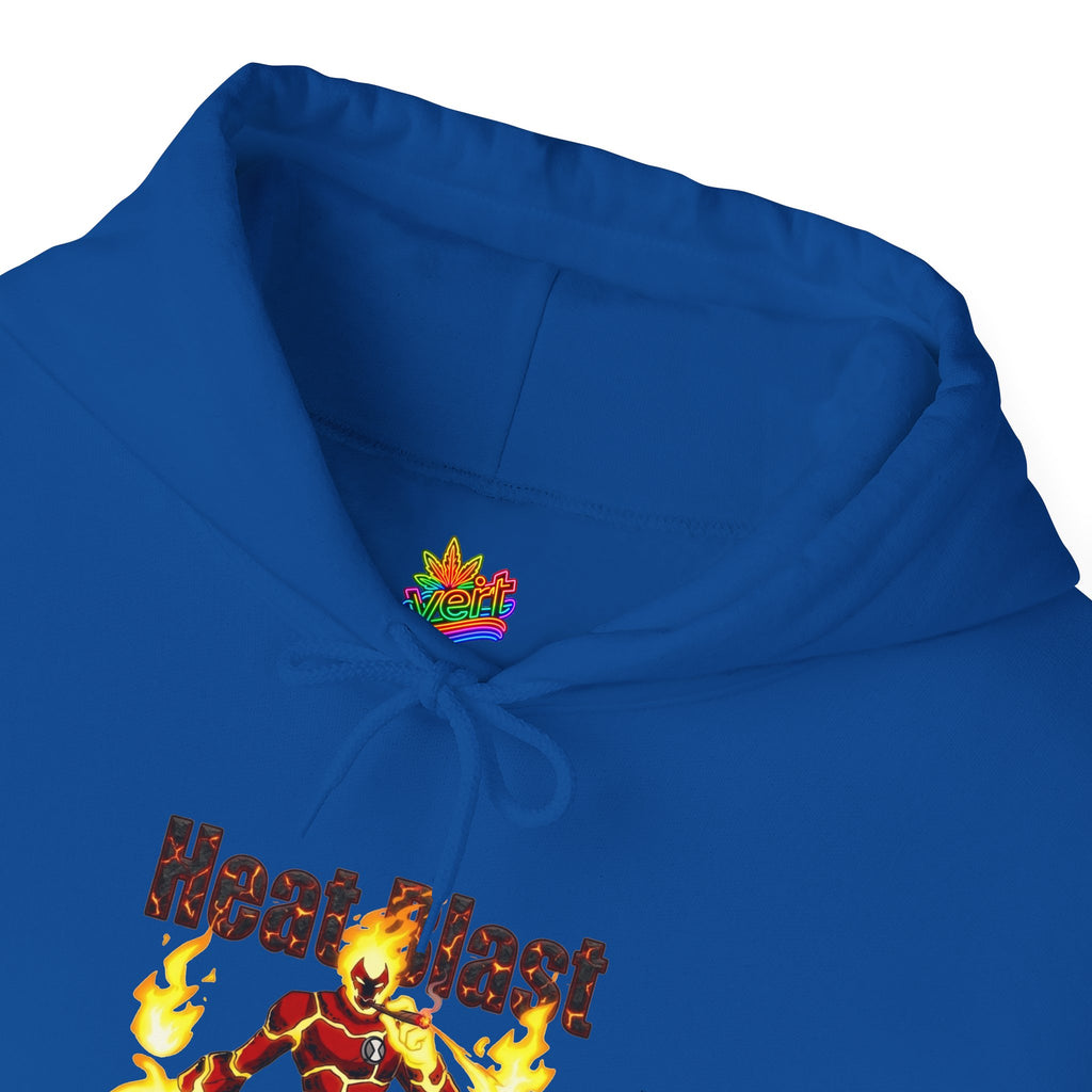 Vert Ben 10 Heat Blast Vintage Style Unisex Graphic Hoodie