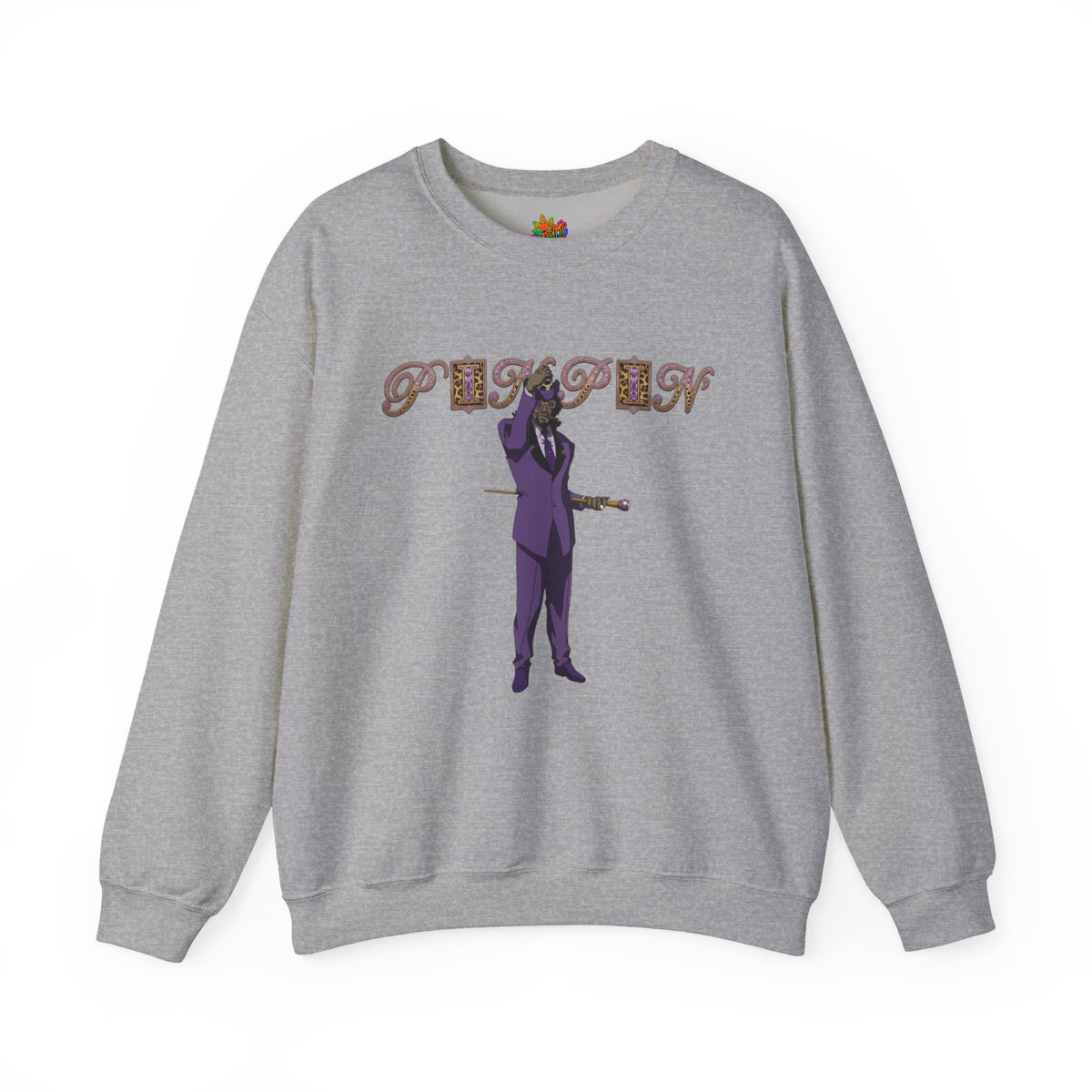 Vert Pimp Named Slickback Vintage Style Unisex Graphic Crewneck Sweatshirt