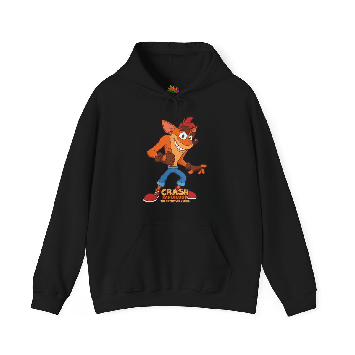 Vert Crash Bandicoot Vintage Style Unisex Cotton Graphic Hoodie