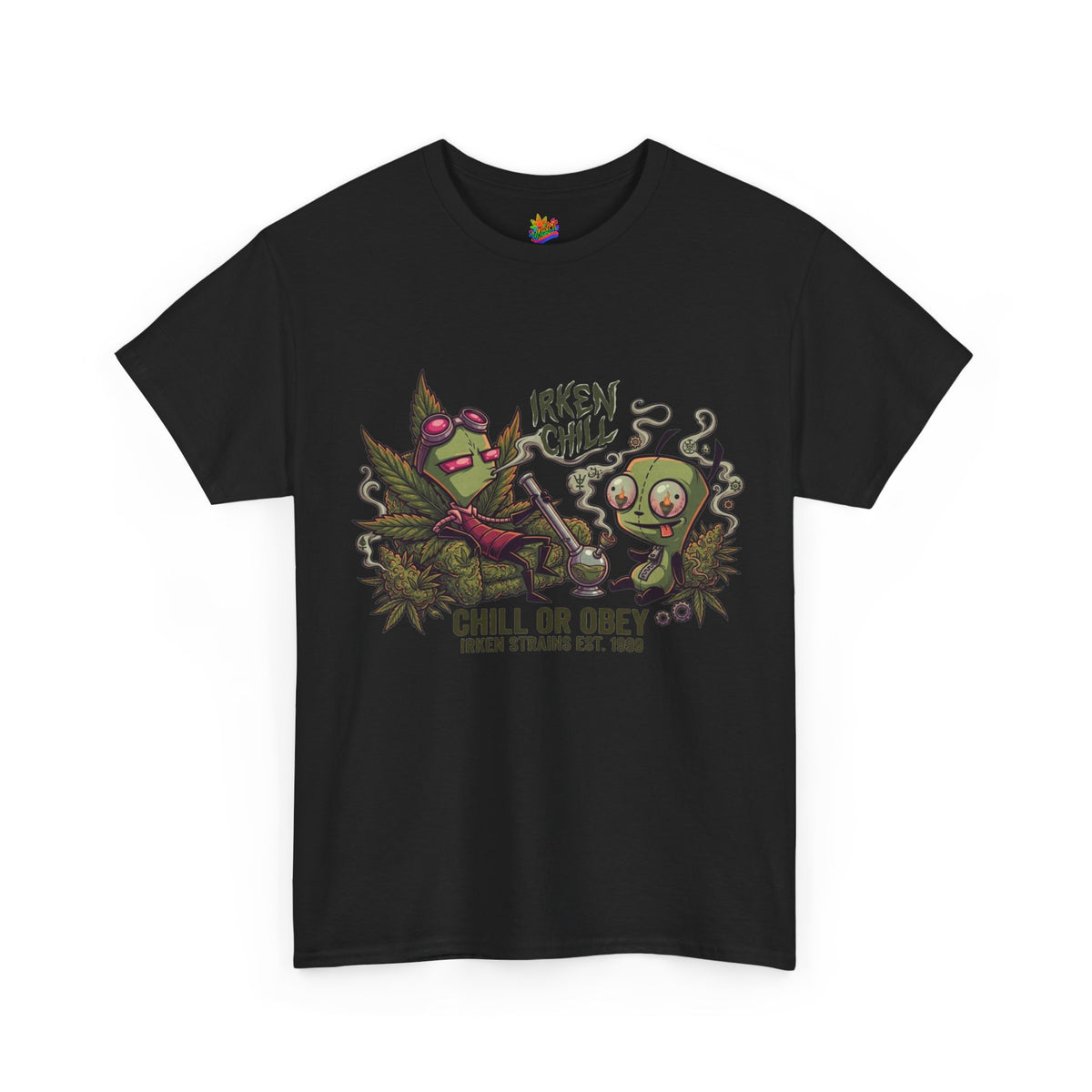 Vert Invader Zim Smoker Vintage Style Unisex Cotton Graphic T-Shirt
