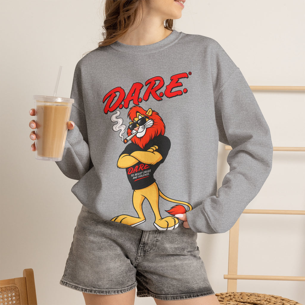 Vert D.A.R.E Vintage Style Unisex Graphic Crewneck Sweatshirt