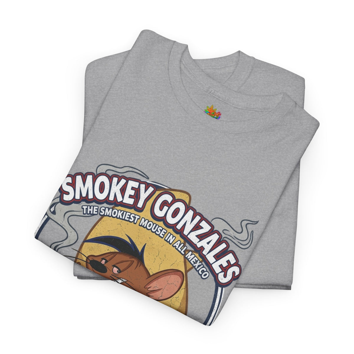 Vert Speedy Gonzales Smoker Vintage Style Unisex Cotton Graphic T-Shirt