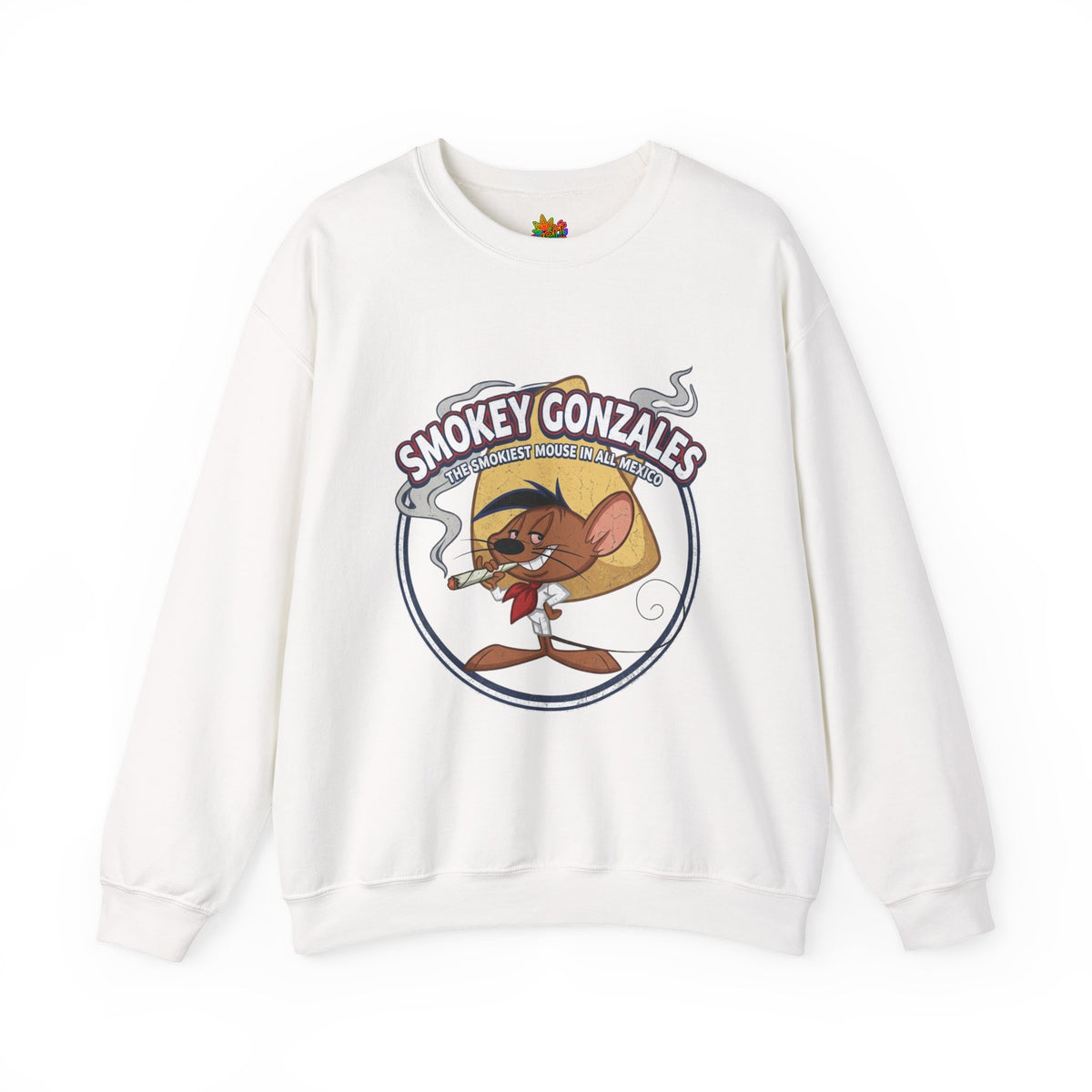 Vert Speedy Gonzales Smoker Vintage Style Unisex Graphic Crewneck Sweatshirt