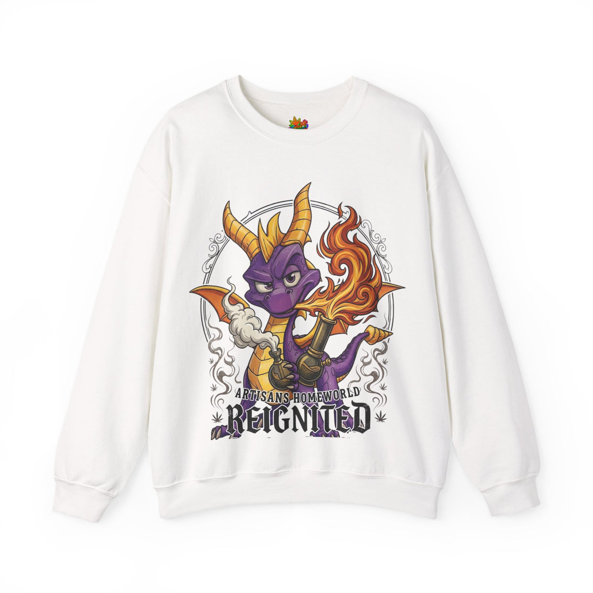 Vert Spyro Smoker Vintage Style Unisex Graphic Crewneck Sweatshirt