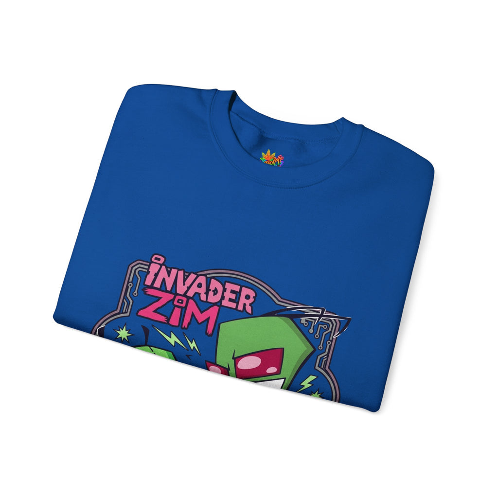 Vert Invader Zim Vintage Style Unisex Graphic Crewneck Sweatshirt