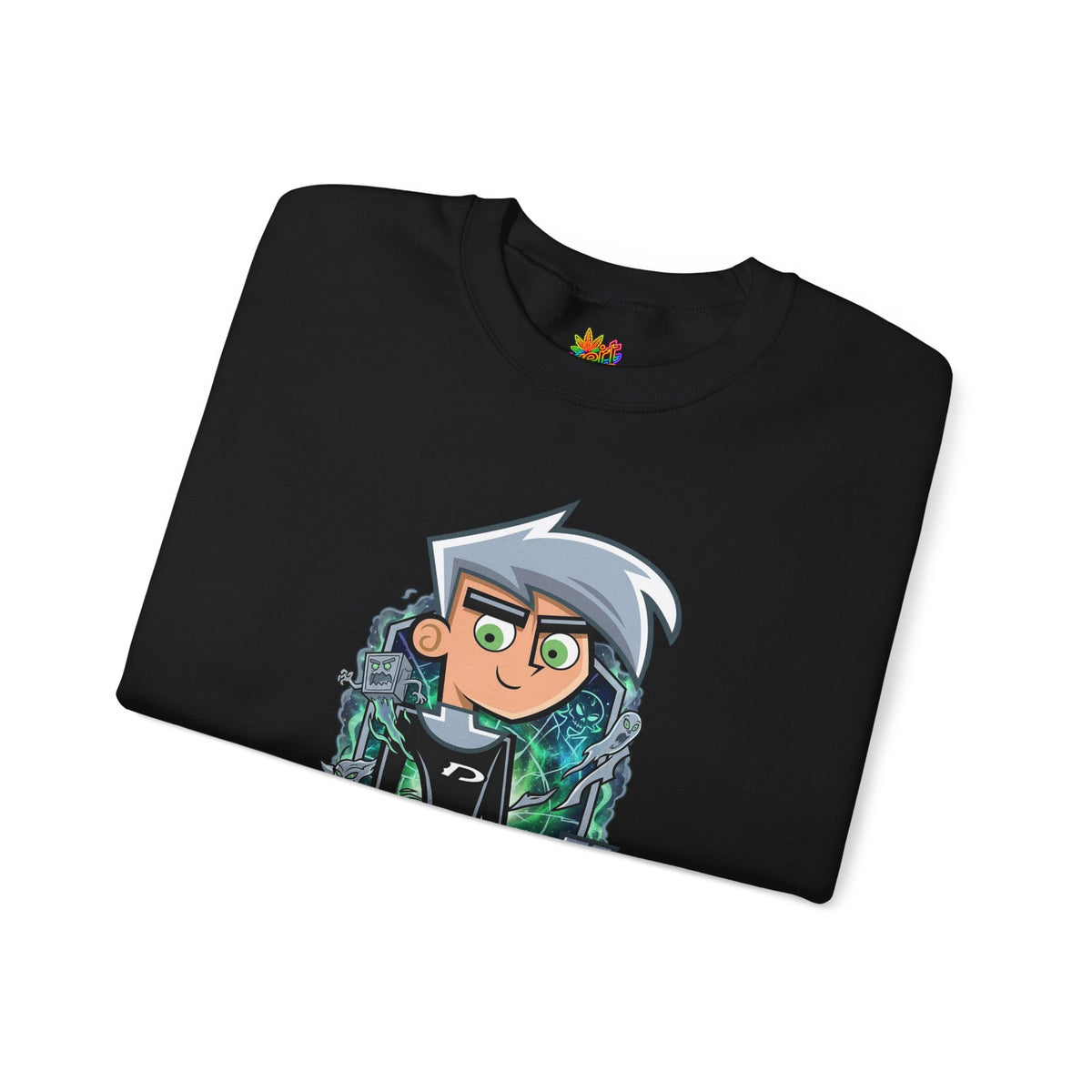Vert Danny Phantom Vintage Style Unisex Graphic Crewneck Sweatshirt