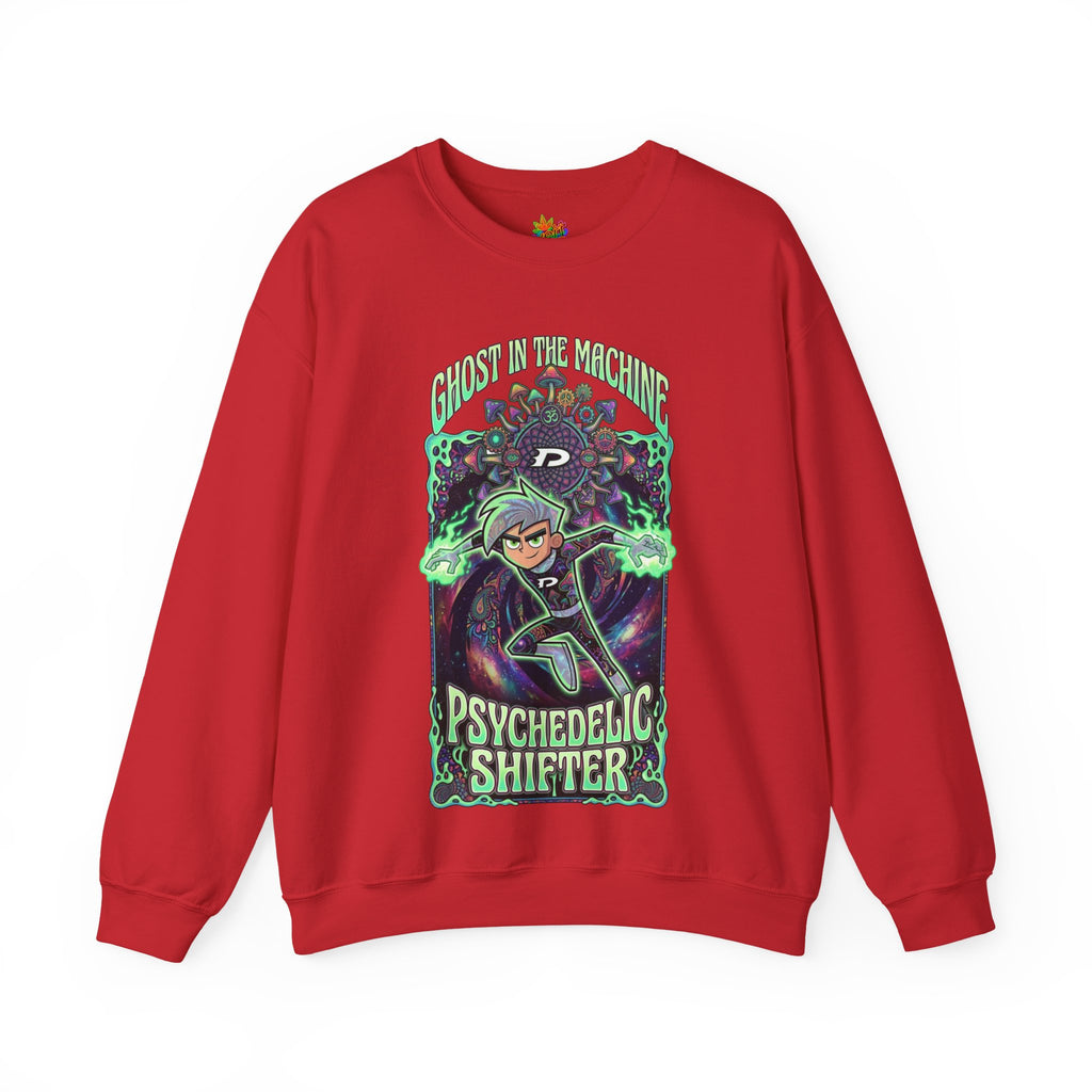 Vert Danny Phantom Psychedelic Vintage Style Unisex Graphic Crewneck Sweatshirt