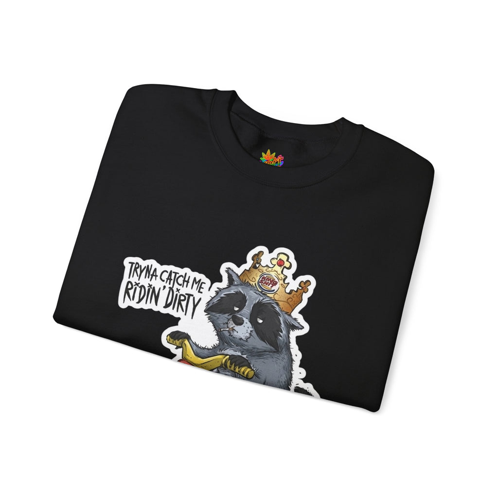 Vert Burger King Parody Vintage Style Unisex Graphic Crewneck Sweatshirt