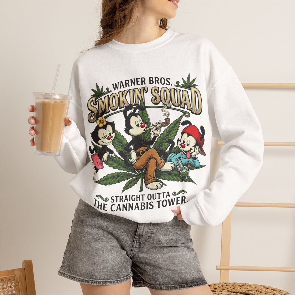 Vert Animaniacs Smoker Vintage Style Unisex Graphic Crewneck Sweatshirt