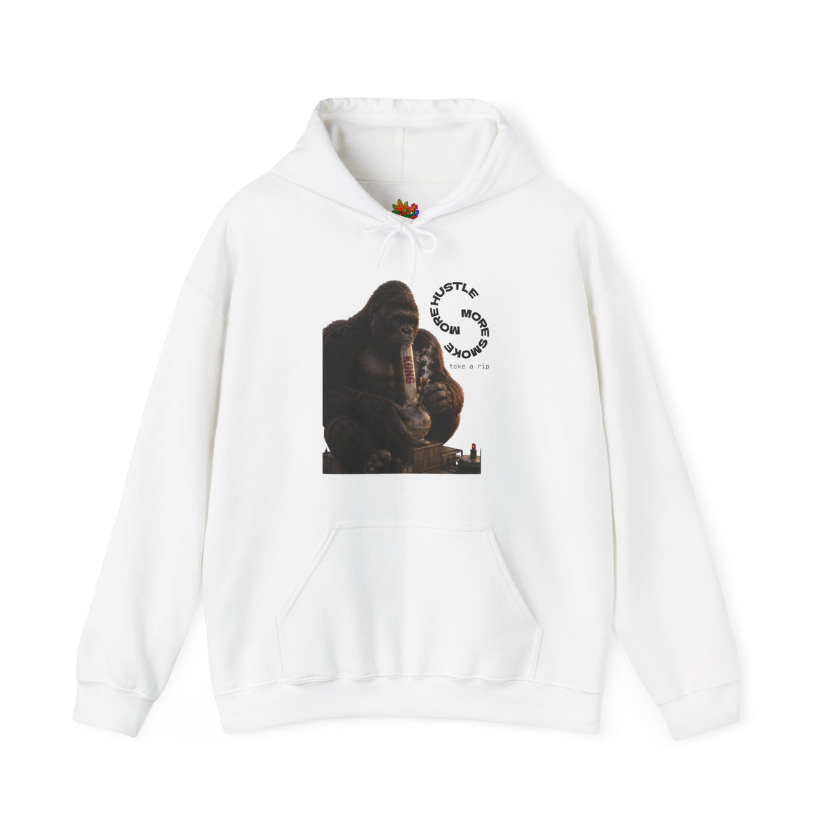 Vert King Kong Smoker Vintage Style Unisex Graphic Hoodie