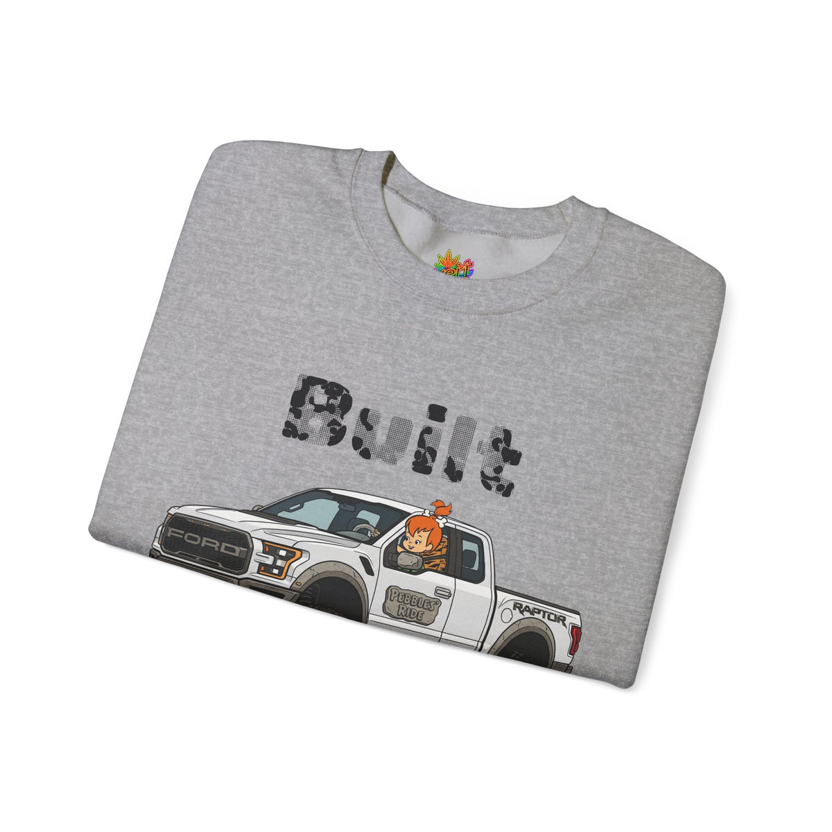 Vert Pebbles F-150 Vintage Style Graphic Crewneck Sweatshirt